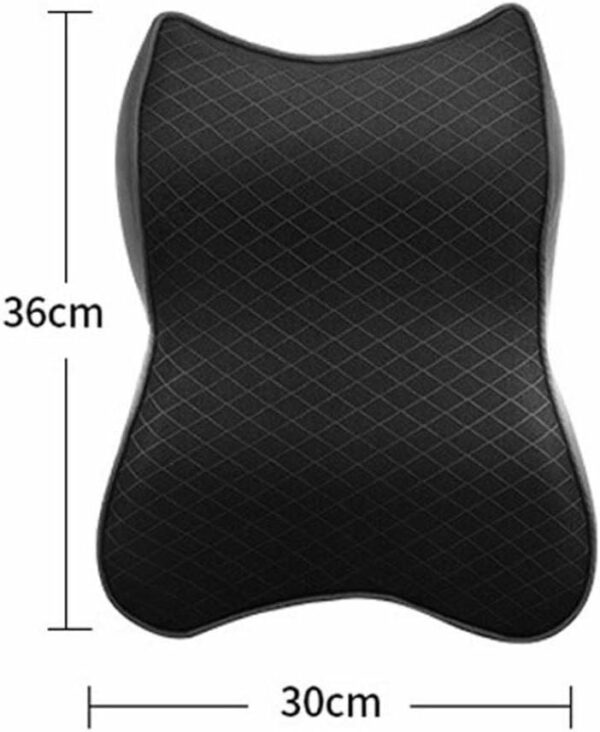 Siège de Voiture Coussin d'appui-tête Oreiller en Mousse de Coton à mémoire de Forme Repose-tête – Image 2