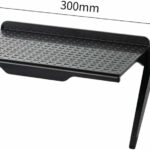 Étagère Écra Pliable Support pour Ordinateur TV à écran Plat (Noir，30X11.3CM)