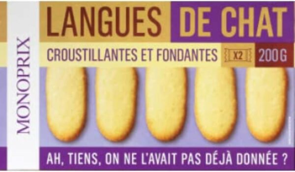 Monoprix Langues de chat croustillantes et fondantes - Les 2 sachets de 100g – Image 2