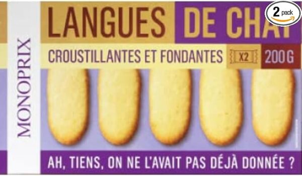 Monoprix Langues de chat croustillantes et fondantes - Les 2 sachets de 100g – Image 3