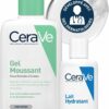CeraVe Gel Moussant - 236ml + Lait Hydratant 20ml Offert