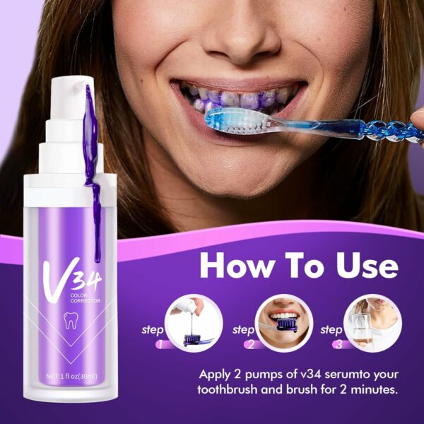 Pâte Dentifrice Blanchissant Violet V34 – Image 6