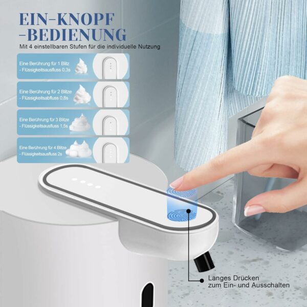 Distributeur de savon en mousse de 400 ml, – Image 6