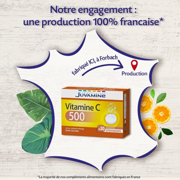 JUVAMINE - Vitamine C 500-30 Comprimés effervescents – Image 2