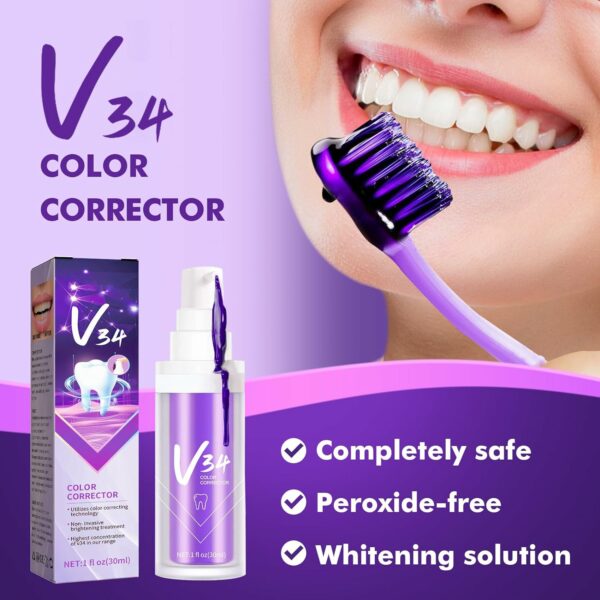 Pâte Dentifrice Blanchissant Violet V34 – Image 2