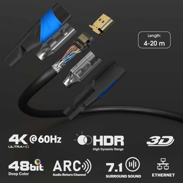 Câble HDMI 4K 15m – Image 3