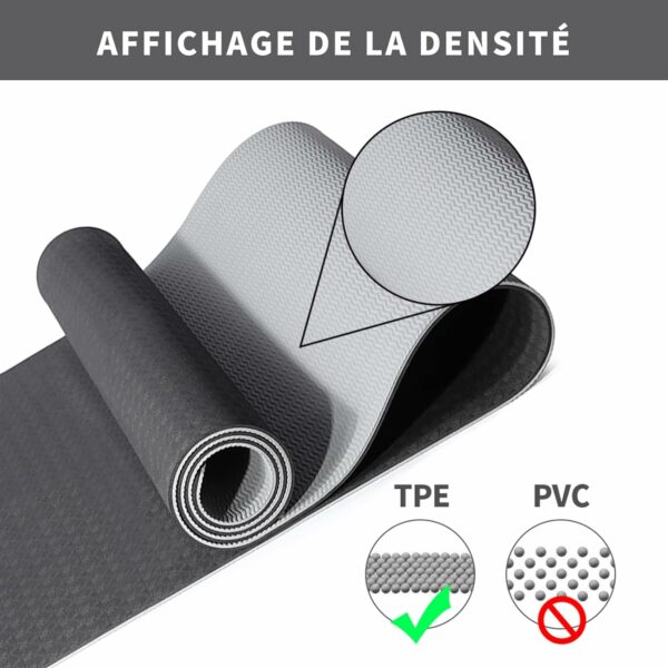 Tapis de Yoga de Gymnastique de Exercice Fitness 183 x 61 x 0,6 cm – Image 5