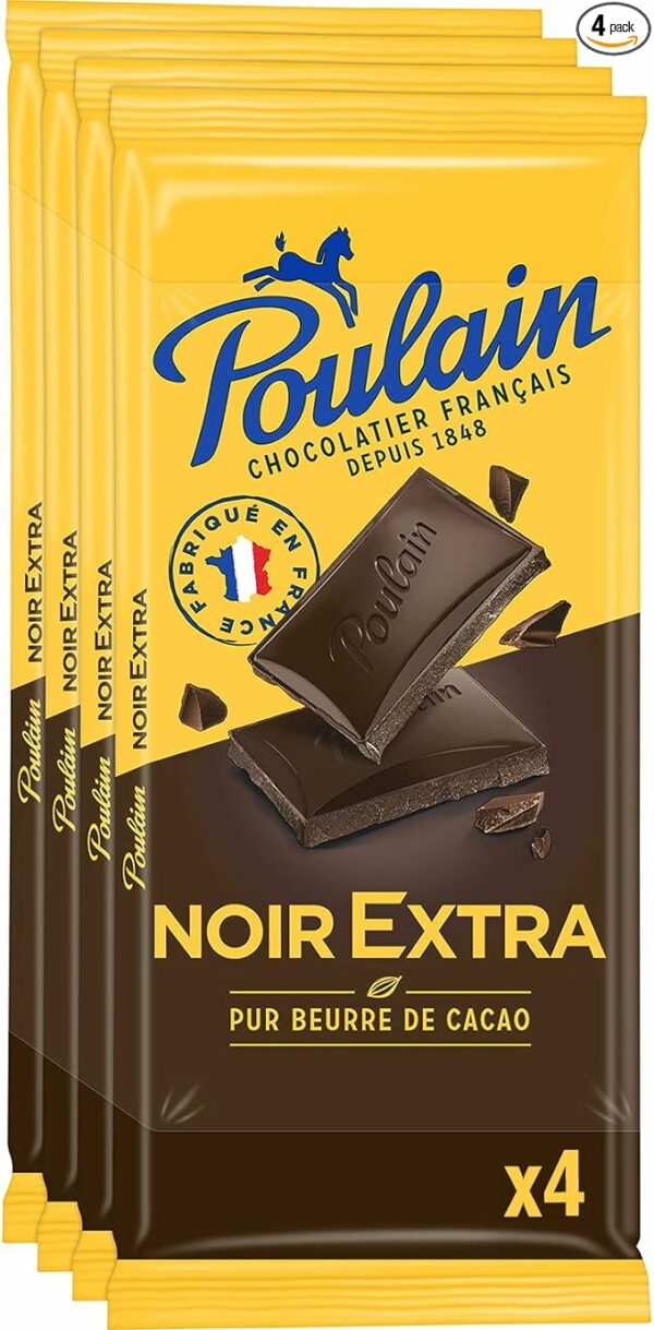 Chocolat Poulain Chocolat Noir Extra 4 x 100 g – Image 3