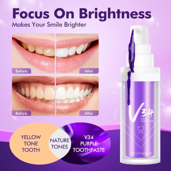 Pâte Dentifrice Blanchissant Violet V34 – Image 3