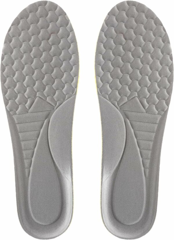 Semelles intérieures respirantes en mousse à mémoire de forme - Élastique - Absorption des chocs - Confortable - Pour chaussures de sport - Pour homme et femme - 41 à 46 – Image 6