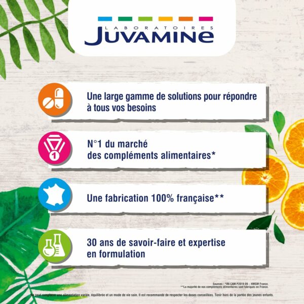 JUVAMINE - Vitamine C Vitamine D & Calcium - 30 Comprimés Effervescents – Image 4