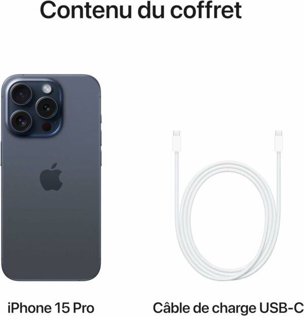 Iphone 15 pro 256go(Occasion comme neuf) – Image 3