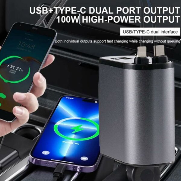 Kit voiture Chargeur rapide 4 en 1 – Image 4