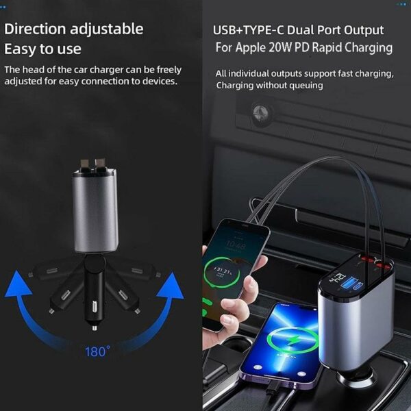 Kit voiture Chargeur rapide 4 en 1 – Image 5