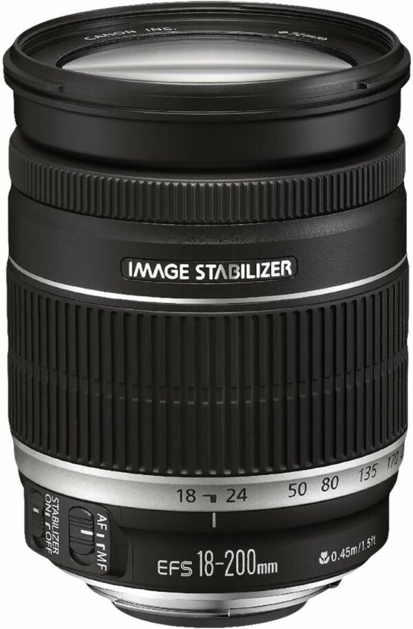 Objectif Canon EF-S - Fonction Zoom - 18 mm - 200 mm - f/3.5-5.6 IS - Canon EF/EF-S(Occasion) – Image 4