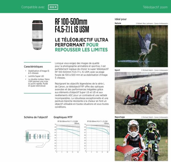 CANON Objectif RF 100-500mm F4.5-7.1L is USM – Image 4