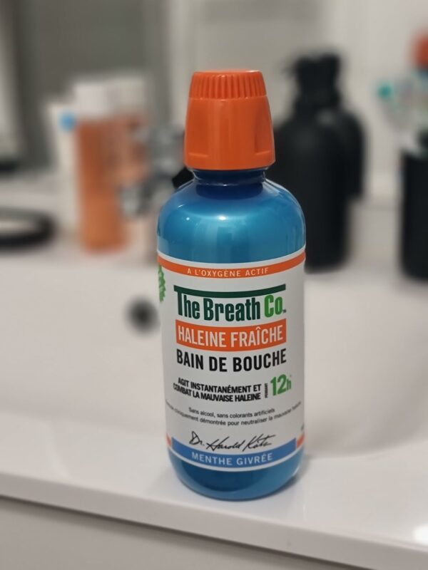 The Breath Co - Bain de Bouche Sans Alcool - Formule développée par un dentiste - Haleine Fraîche pendant 12 heures* - Menthe Douce, 500ml – Image 6