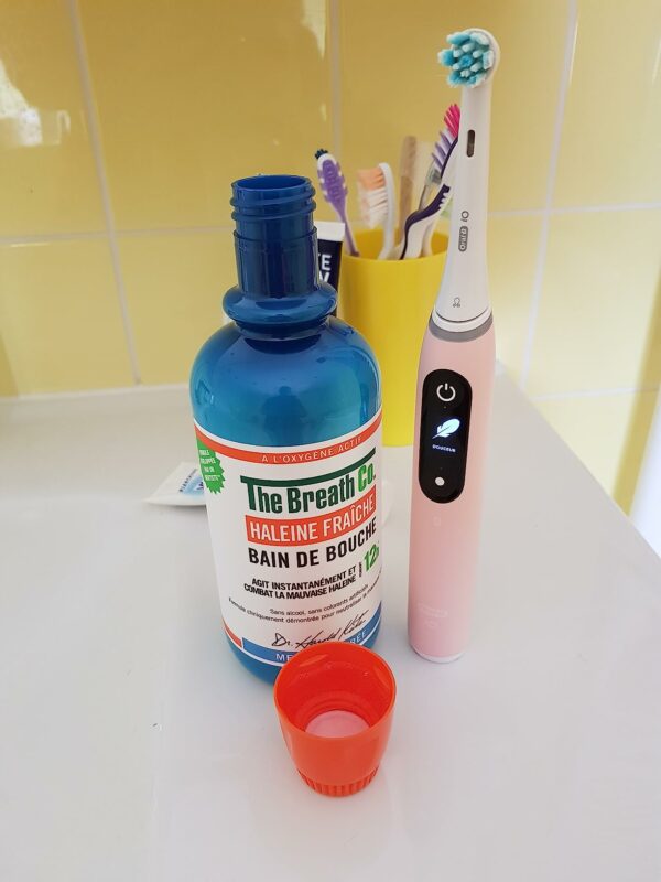The Breath Co - Bain de Bouche Sans Alcool - Formule développée par un dentiste - Haleine Fraîche pendant 12 heures* - Menthe Douce, 500ml – Image 7