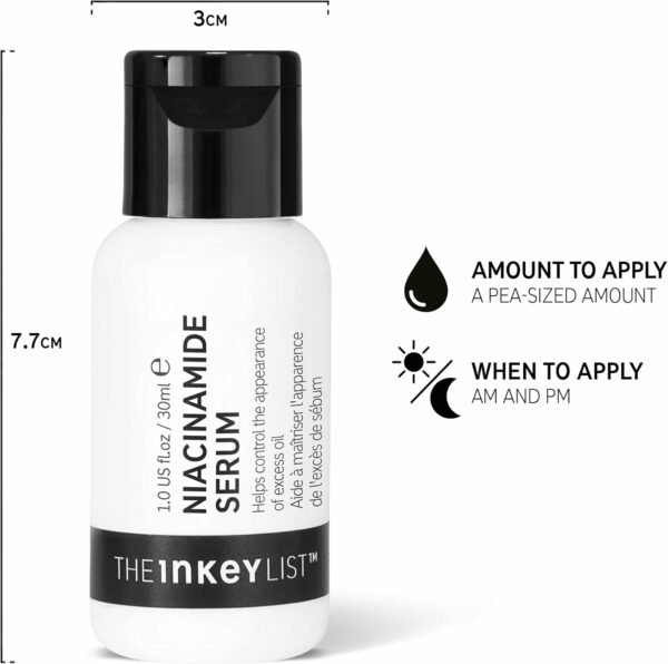The INKEY List Sérum à 10 % de niacinamide pour contrôler l'excès de sébum et les rougeurs 30 ml – Image 4
