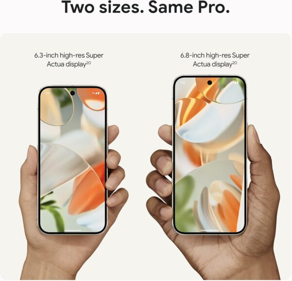 Google Pixel 9 Pro XL - Smartphone Android débloqué avec Gemini, système de triple caméra arrière, batterie de 24 heures et écran Super Actua de 6,8 pouces - Obsidian - 256 Go – Image 5