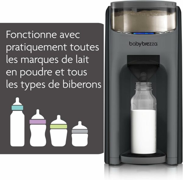 Baby Brezza - Préparateur de Biberons automatique Formula Pro Advanced - Gris Charcoal - Prépare automatiquement les biberons – Image 4