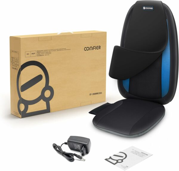 Comfier Masseur de Dos Shiatsu avec Chaleur- fauteuils massage&siège massant pour le soulagement complet de la fatigue, masseur de corps électrique, Cadeau Homme & Femme – Image 2