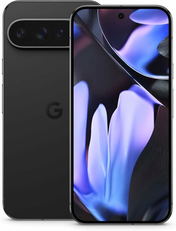 Google Pixel 9 Pro XL - Smartphone Android débloqué avec Gemini, système de triple caméra arrière, batterie de 24 heures et écran Super Actua de 6,8 pouces - Obsidian - 256 Go