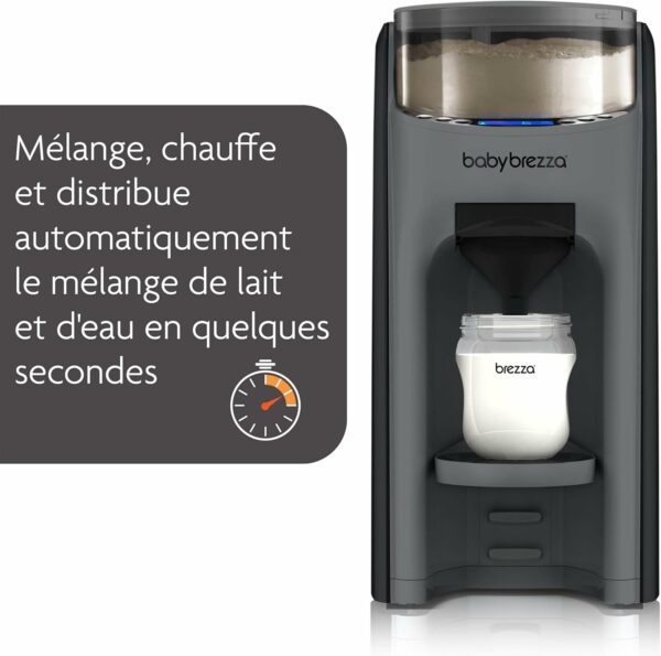 Baby Brezza - Préparateur de Biberons automatique Formula Pro Advanced - Gris Charcoal - Prépare automatiquement les biberons – Image 7