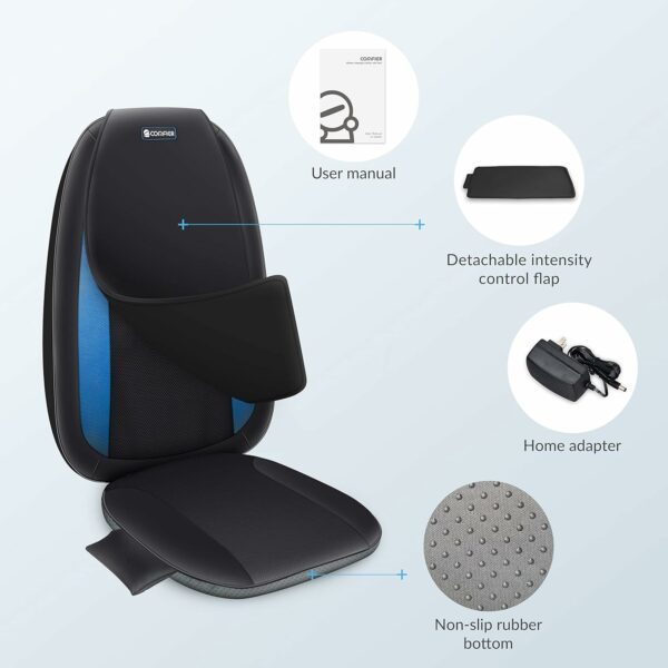 Comfier Masseur de Dos Shiatsu avec Chaleur- fauteuils massage&siège massant pour le soulagement complet de la fatigue, masseur de corps électrique, Cadeau Homme & Femme – Image 5