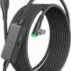 INIU Câble Link 5m, Compatible avec Meta Oculus Quest 3s Quest 3 2 1 Quest Pro, Pico 4 Accessoire et PC Steam VR, Câble de liaison USB 3.0 haute vitesse de transfert de données USB C