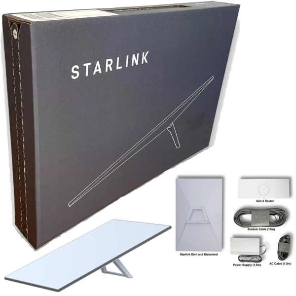 Starlink Kit Standard Nouvelle Génération 2024 (V4) Kit internet par satellite avec parabole et routeur Wi-Fi 3ème génération – Image 5