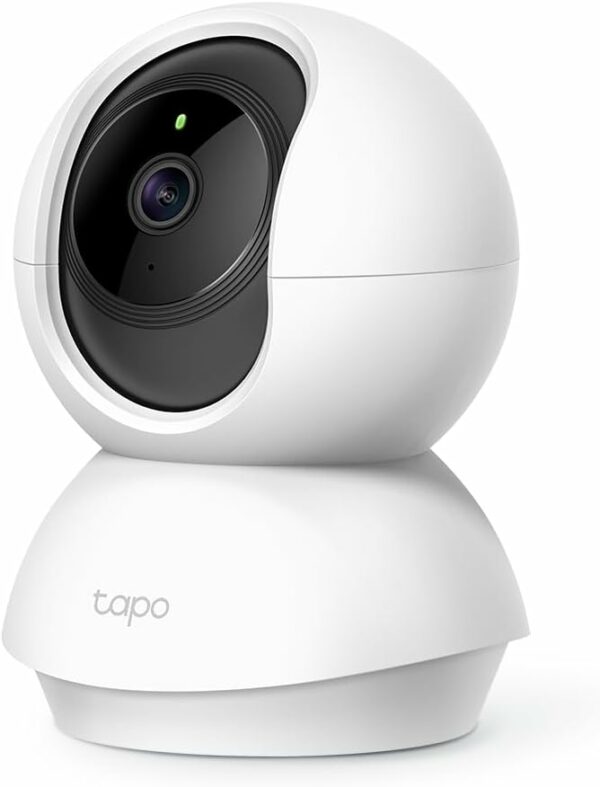 Tapo 2K(3MP) Caméra Surveillance WiFi intérieure 360° C210, Vision nocturne, Notifications en temps réel, Détection de personne, Suivi de mouvement, Télécommande, Compatible avec Alexa