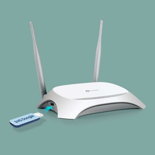 TP-Link 300 Mbps 3G/4G Single-Band Wi-Fi Router, 1x 2.0 USB Port, 5x Fast WAN/LAN Ports, Connect up to 32 devices, WPS Button, No Configuration Required, UK Plug (TL-MR3420) – Image 5