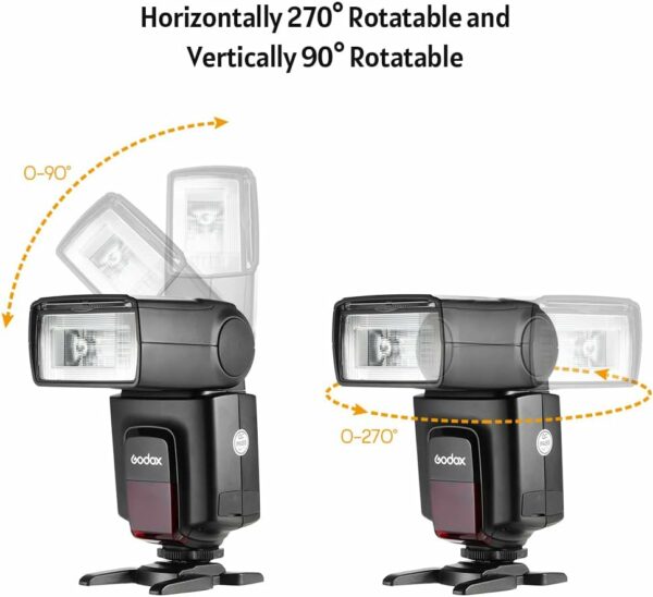 Godox TT520II Appareil Photo Speedlite Universel + 2,4 G Émetteur de Déclenchement sans Fil 1/300s-1/20000s Trois Modes de Flash M, S1, S2 Mode pour Appareil Photo Canon Nikon Pentax Olympus – Image 4