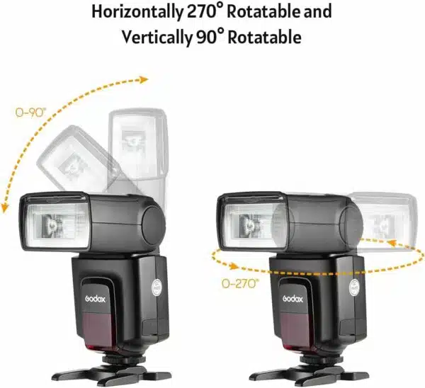 Godox TT520II Appareil Photo Speedlite Universel + 2,4 G Émetteur de Déclenchement sans Fil 1/300s-1/20000s Trois Modes de Flash M, S1, S2 Mode pour Appareil Photo Canon Nikon Pentax Olympus – Image 4