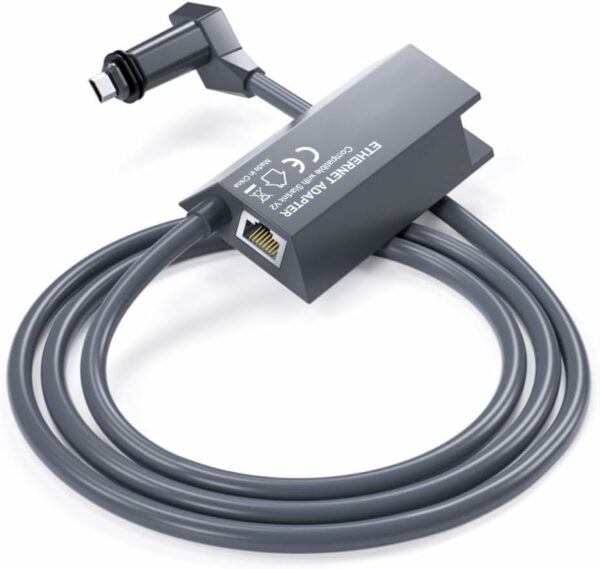 Adaptateur Ethernet pour Starlink V2, connexion Internet filaire 1 Gbit/s vers RJ45, adaptateur Ethernet pour réseau externe filaire, connexion réseau pour Starlink Actionné Gen 2