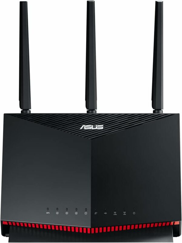 ASUS RT-AX86S - Routeur AX5700 Wi-Fi 6, Double bande, Mode Gaming Mobile, AiProtection Pro gratuit à vie, AiMesh, 2.5G, Adaptive QoS, redirection de port, MU-MIMO et OFDMA – Image 3