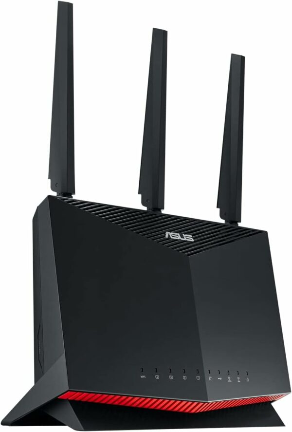 ASUS RT-AX86S - Routeur AX5700 Wi-Fi 6, Double bande, Mode Gaming Mobile, AiProtection Pro gratuit à vie, AiMesh, 2.5G, Adaptive QoS, redirection de port, MU-MIMO et OFDMA