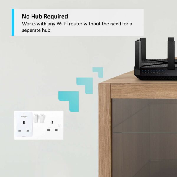 TP-Link – Lot de 4 prises Wi-Fi intelligentes Tapo P100, fonctionnent avec Amazon Alexa (Echo et Echo Dot), Google Home, interrupteur à distance avec minuterie, partage d'appareils, aucun hub requis – Image 7