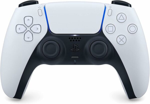 Manette PlayStation 5 officielle DualSense, Sans fil, Batterie rechargeable, Bluetooth, Couleur : Bicolore + Carte Cadeau PSN | 20 EUR | Code de téléchargement (PS5/PS4/PS3)