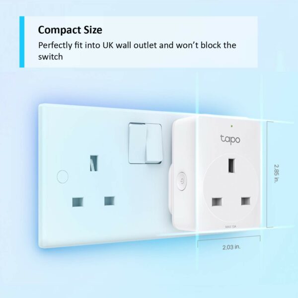 TP-Link – Lot de 4 prises Wi-Fi intelligentes Tapo P100, fonctionnent avec Amazon Alexa (Echo et Echo Dot), Google Home, interrupteur à distance avec minuterie, partage d'appareils, aucun hub requis – Image 5