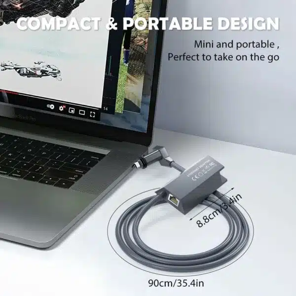 Adaptateur Ethernet pour Starlink V2, connexion Internet filaire 1 Gbit/s vers RJ45, adaptateur Ethernet pour réseau externe filaire, connexion réseau pour Starlink Actionné Gen 2 – Image 4