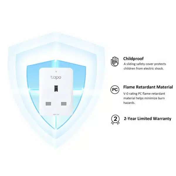 TP-Link – Lot de 4 prises Wi-Fi intelligentes Tapo P100, fonctionnent avec Amazon Alexa (Echo et Echo Dot), Google Home, interrupteur à distance avec minuterie, partage d'appareils, aucun hub requis – Image 3