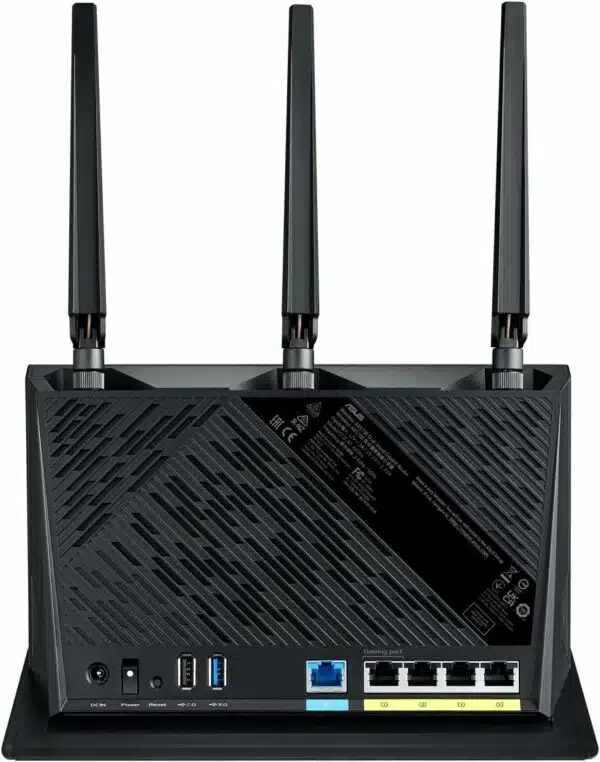 ASUS RT-AX86S - Routeur AX5700 Wi-Fi 6, Double bande, Mode Gaming Mobile, AiProtection Pro gratuit à vie, AiMesh, 2.5G, Adaptive QoS, redirection de port, MU-MIMO et OFDMA – Image 2