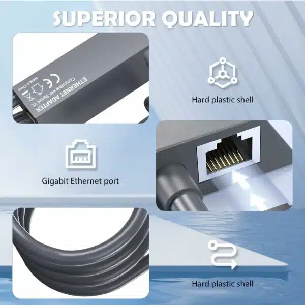 Adaptateur Ethernet pour Starlink V2, connexion Internet filaire 1 Gbit/s vers RJ45, adaptateur Ethernet pour réseau externe filaire, connexion réseau pour Starlink Actionné Gen 2 – Image 7