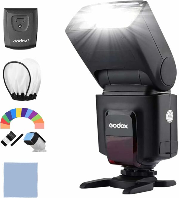 Godox TT520II Appareil Photo Speedlite Universel + 2,4 G Émetteur de Déclenchement sans Fil 1/300s-1/20000s Trois Modes de Flash M, S1, S2 Mode pour Appareil Photo Canon Nikon Pentax Olympus