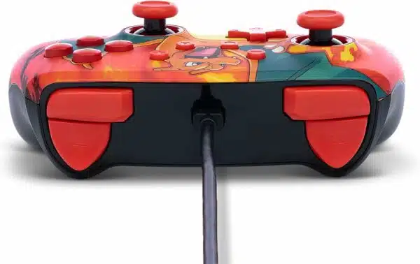 PowerA Manette filaire améliorée pour Nintendo Switch, modèle Switch OLED et Nintendo Switch Lite, accessoire de jeu, manette de jeu, manette filaire, sous licence officielle- Pokémon:Charizard Vortex – Image 4